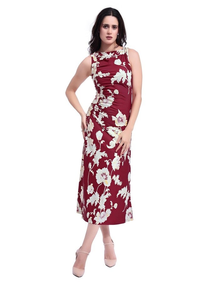PURVAJA Women’s A-Line Maxi Dress (Wini-204-XL_Maroon) - Image 1