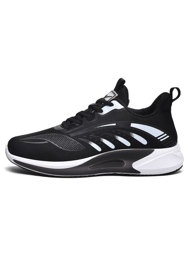 Double Star Eight Special Running Shoes Men's Summer Breathable Sports Shoes Lightweight Mesh Soft Bottom All-match Work Casual Shoes Men Black Size 42 - Image 1