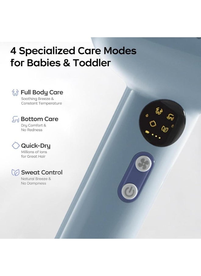 Babycare Babycare - Gentle Cordless Hair Dryer For Baby & Kids - Blue  - Image 3