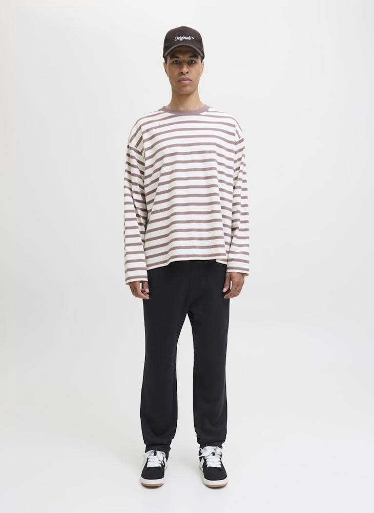 JACK & JONES Stripe Crew Neck Polo - Image 1