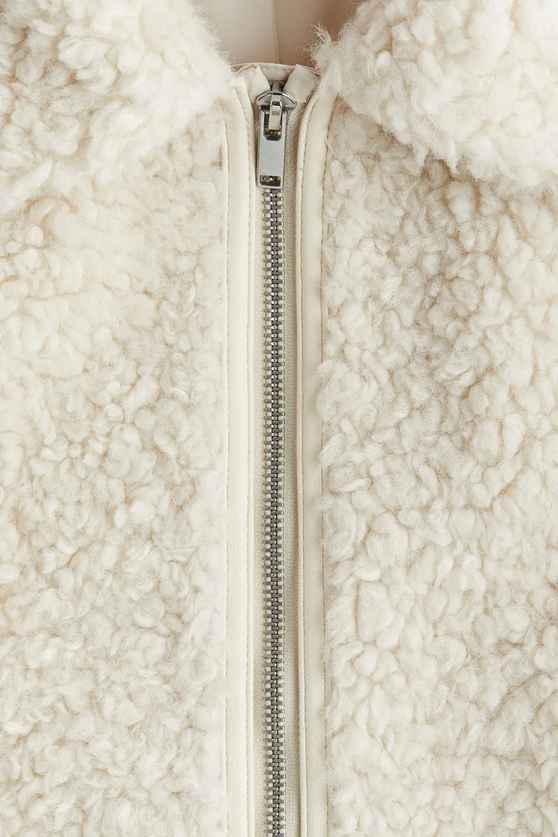 اتش اند ام جاكيت من نسيج تيدي