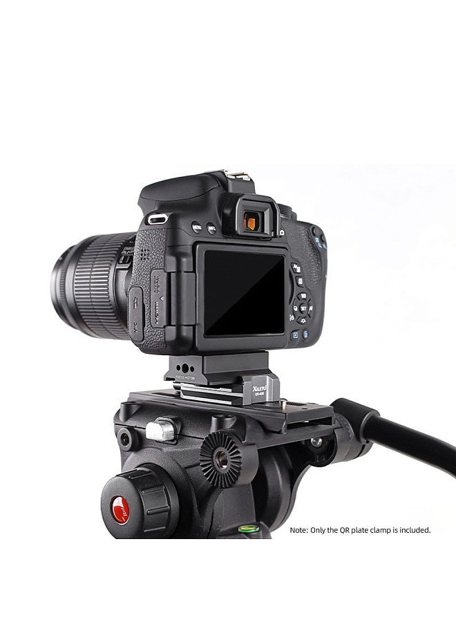 Xiletu QR-40S Aluminum Alloy Quick Release QR Plate Clamp with Arca QR Plate Slot 3/8-inch & 1/4-inch Screw Hole Compatible with DJI RS2/RSC2/RS3 QR Plate  - Image 5