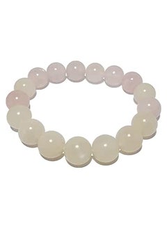 ماركة غير محددة Moonstone روز كوارتز سوار الحب جولة الأحجار الكريمة تمتد B01  - Image 1
