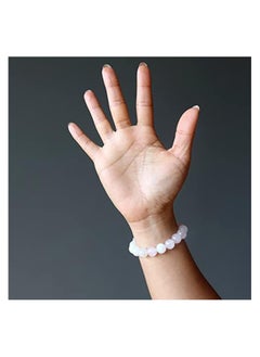 ماركة غير محددة Moonstone روز كوارتز سوار الحب جولة الأحجار الكريمة تمتد B01  - Image 4