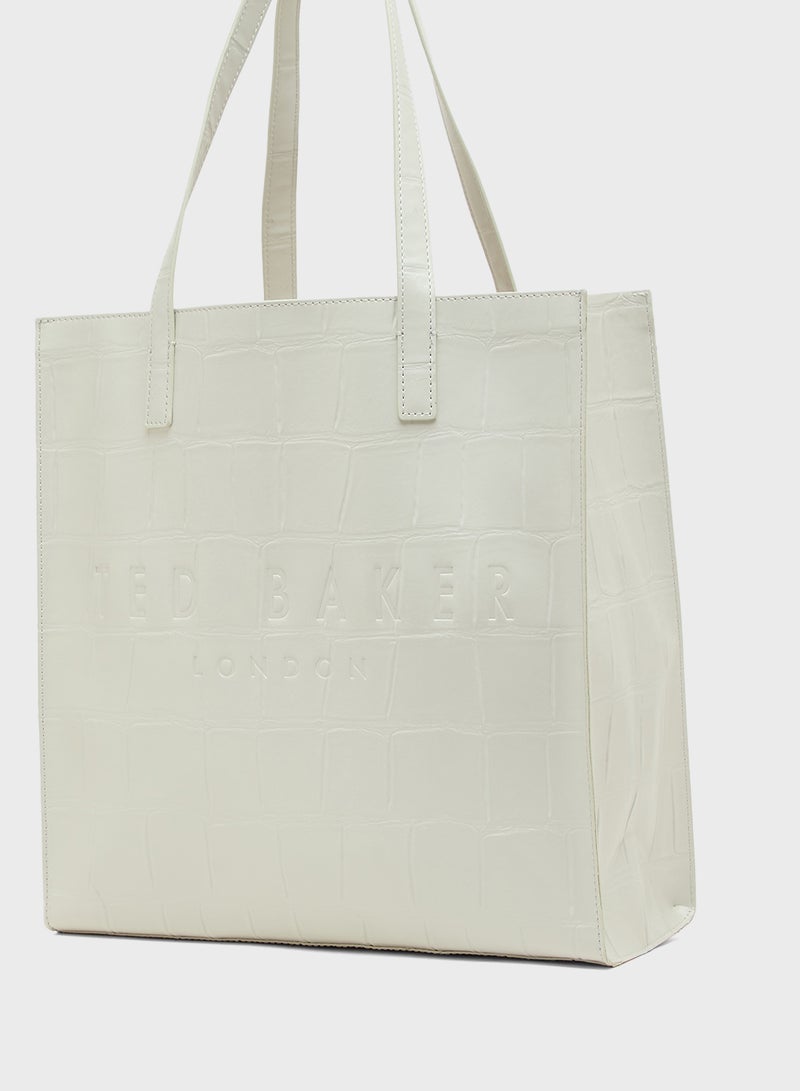 Ted Baker Croc Effect Large Icon tote  - Image 4