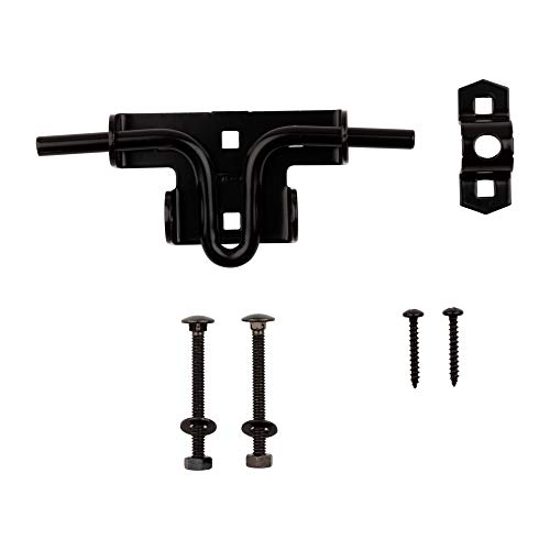 National Hardware N165-506 Sliding Bolt Door & Gate Latch, Steel, Coated with WeatherGuard Protection, Black - Image 4
