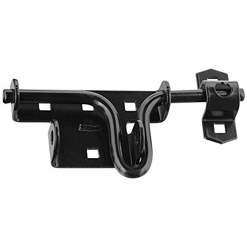 National Hardware N165-506 Sliding Bolt Door & Gate Latch, Steel, Coated with WeatherGuard Protection, Black - Image 5