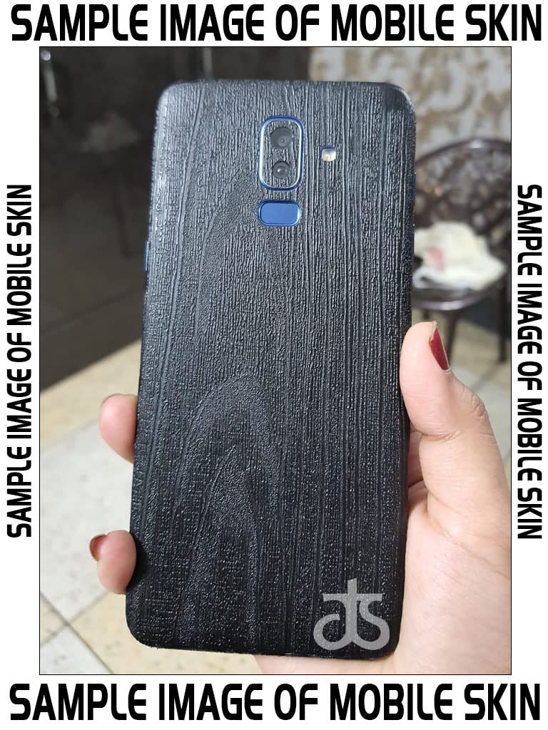 AtOdds - Full Body Back Screen Guard Protector Film - Wooden Textured Lamination Wrap Skin Sticker for OnePlus 13s (5G) | Scratchproof Matte Finish (Design - Rustic Black Wood) - Image 2
