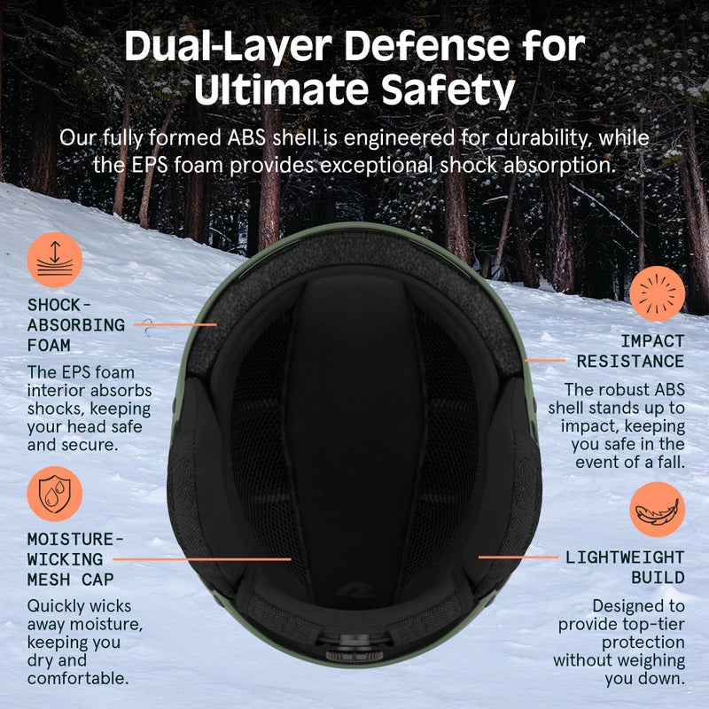 Retrospec Comstock Ski Helmet - Snowboard Helmet for Adults & Youth - Adjustable Fit Snow Helmet with Protective Shell and Breathable Vents for Men, Women, Boys & Girls - Image 5