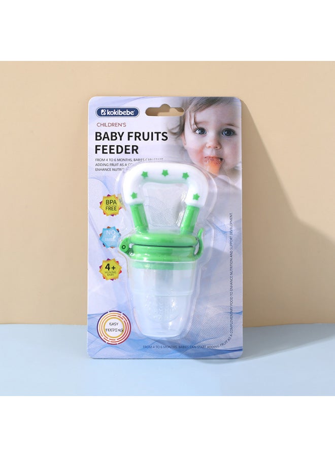 Baby Bite Fruit And Vegetable Music English Children's Food Supplement Pacifier Baby Fruit Food Supplement Bag