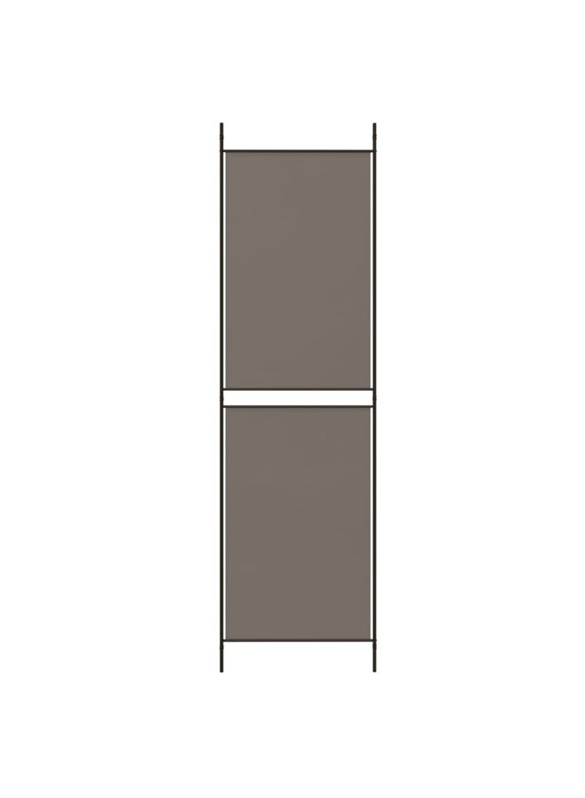 vidaxl 5-Panel Room Divider Anthracite 250x180 cm Fabric 350220 - Image 5