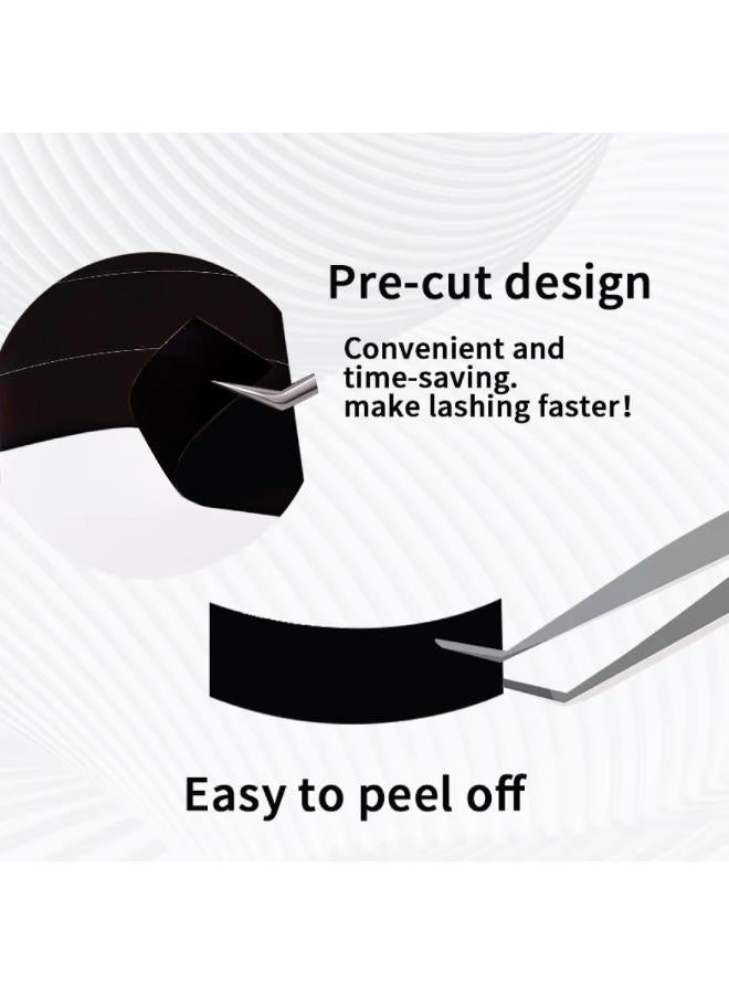 IOLITE وسادات عيون سوداء من فوم يو في ليد لتمديد الرموش - لفة لاصقة مضادة للأشعة فوق البنفسجية (110 وسادة 6.1 سم × 2 سم حجم اللفة 6.5 × 6.1 سم) - Image 5
