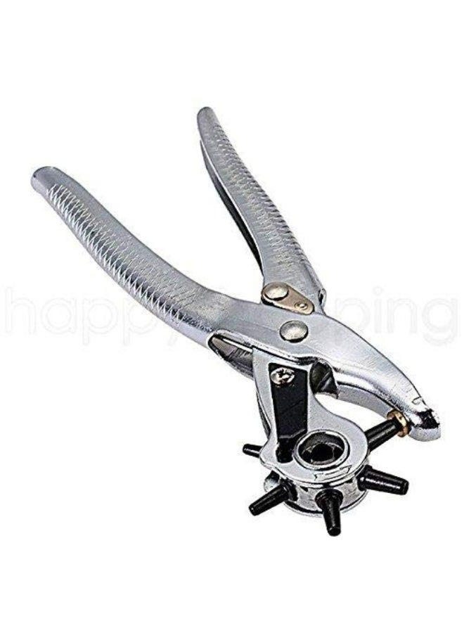 VisKing كماشة ثقب جلد دوارة مع ثقب عيون ثقيلة الوزن لحزام قماش بلاستيكي 6 أحجام - Image 3