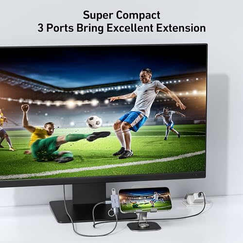 BENFEI USB C to HDMI 4K@60Hz, 10Gbps USB-A, 100W Power Delivery Compatible with iPad Pro, MacBook Pro/Air, iMac, iPhone 16/15 Pro/Pro Max, XPS, Thinkpad and More - Image 2