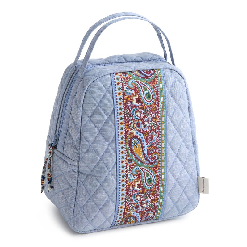 Vera Bradley Premium Cotton Lunch Bag, Chambray, One Size - Image 1