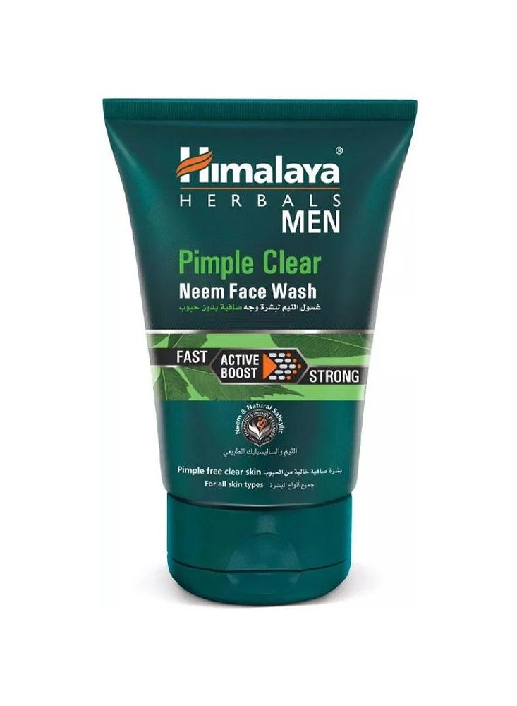 Himalaya Pimple-Free Neem Face Wash for Men - 100ml - Image 1