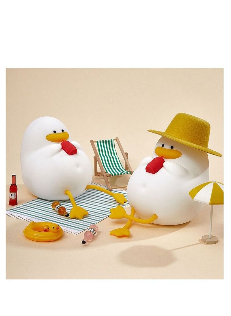 Y&D Duck Night Light Rechargeable Silicone Lamp 3 Gear Dimmable Adjust Color Kids Nightlight Bedside with 30 Minutes Timer and Touch-Sensitive for Room Bedrooms - Image 5