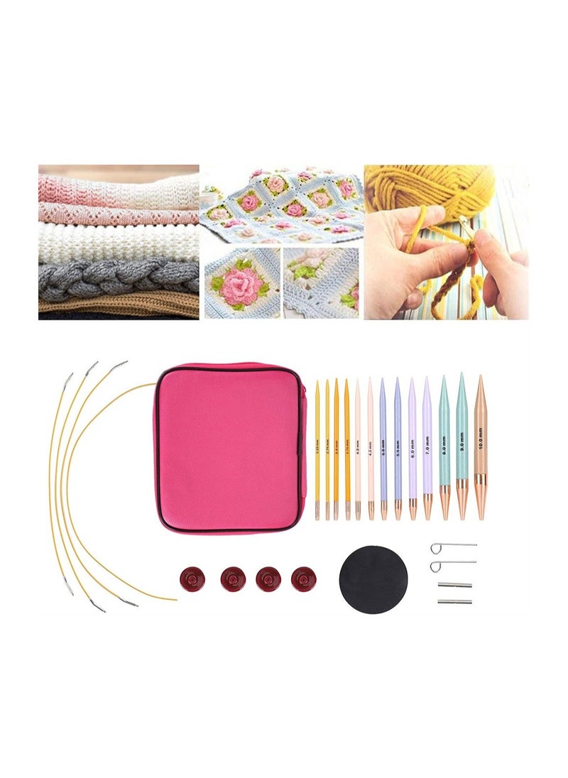 Y&D - Interchangeable Knitting Needles Set 13 Pairs, Circular with 2.75mm-10mm - Image 1