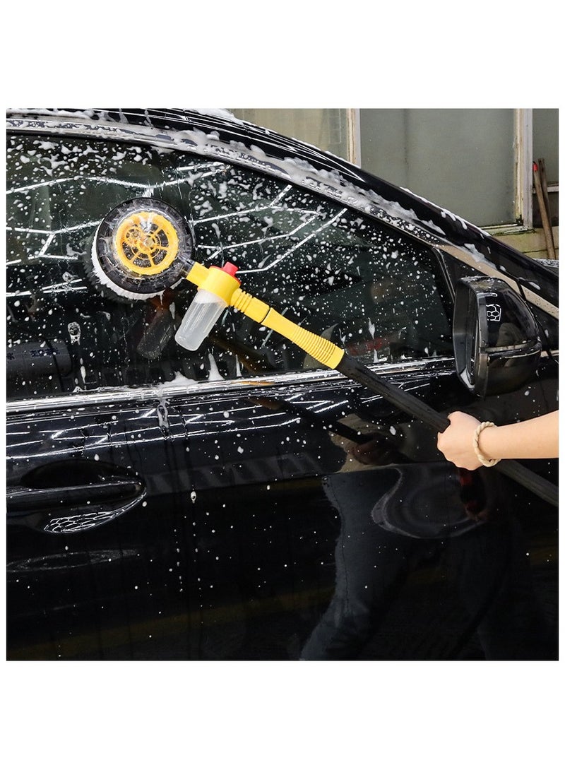 general Car Rotating Water Brush Car Wash Mop High Pressure Water Gun Foam Car Wash Brush Household Portable Car Wash Machine Set - Image 4