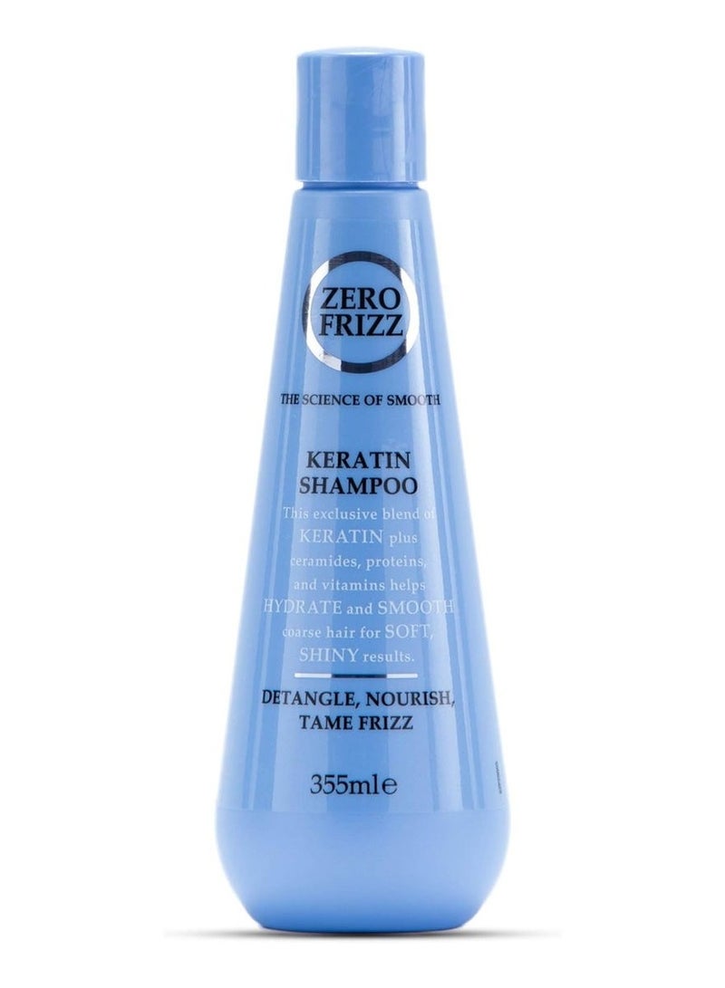 ZERO FRIZZ HAIR KERATIN SHAMPOO 355 ML