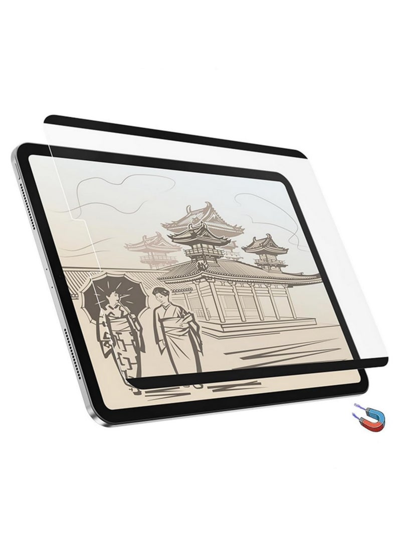 1 قطعة واقي شاشة مغناطيسي بملمس الورق للآيباد الجيل العاشر 10.9 بوصة موديل 2022 - قابل للإزالة وإعادة الاستخدام - كتابة ورسم كالورق - مضاد للتوهج والخدش - تركيب سهل - Image 1