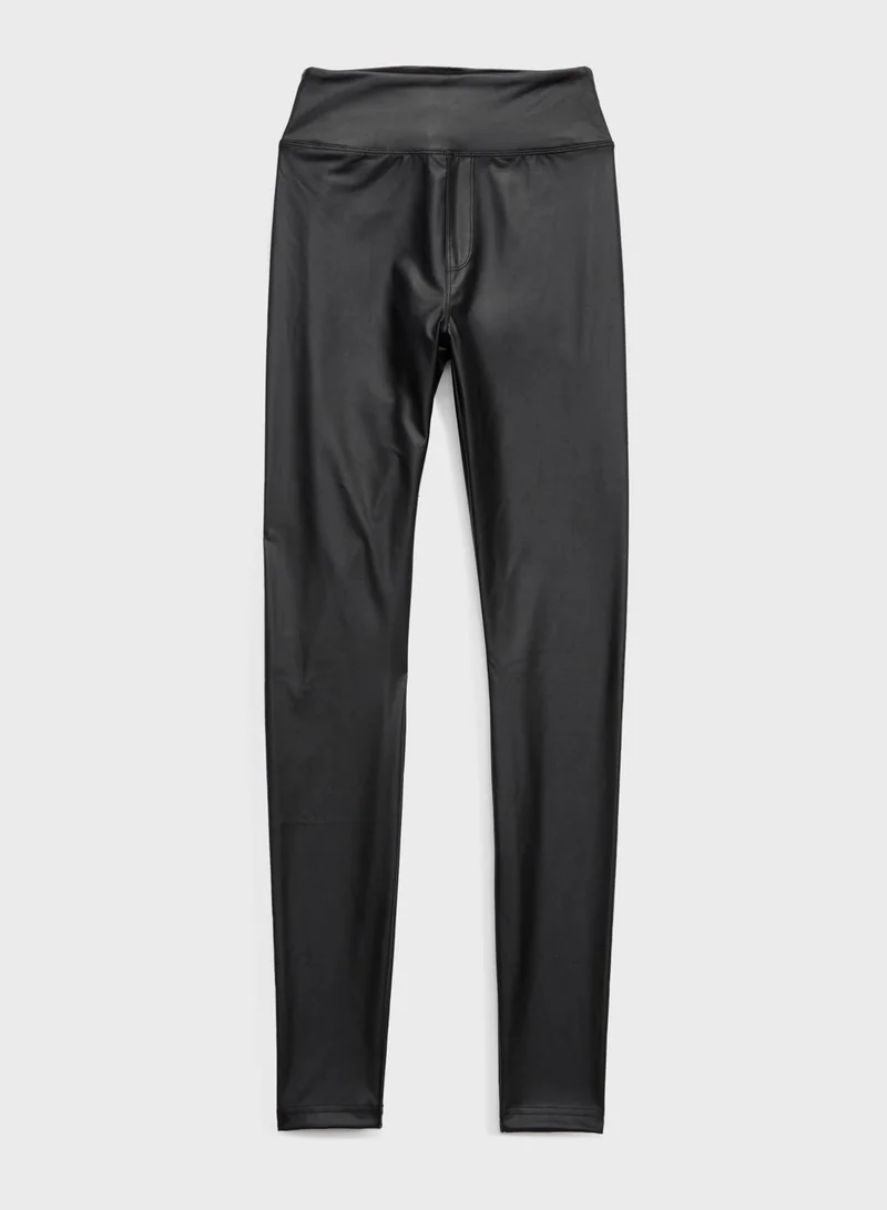 Aerie High Waist Pu Leggings
