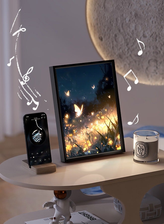 Beauenty Bluetooth Speaker Light Painting, 3 in 1Decorative Painting, Night Light and Bluetooth Speaker, Indoor Decorative Art, Wonderful Gift.  - Image 2
