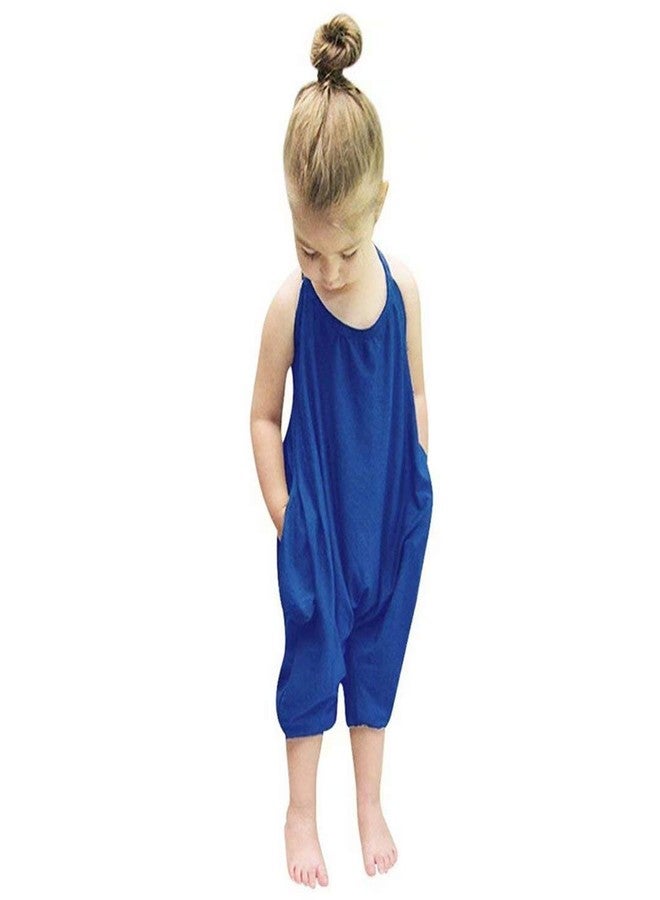 OLLULL Baby Girls Summer Romper Cute 2 Pack Backless Harem Strap Jumpsuits 1-4 Years Old - Image 3