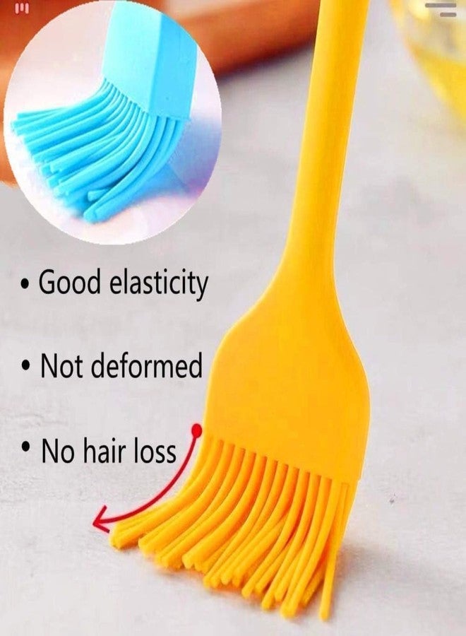 MobFest® Silicone 3 Piece Pastry Brush Cooking Brushes Baste Oil Butter Sauce Marinades for BBQ Grill Barbecue Kitchen Baking Pastries Cakes Desserts, 21cm, Random Colors (2) - Image 3