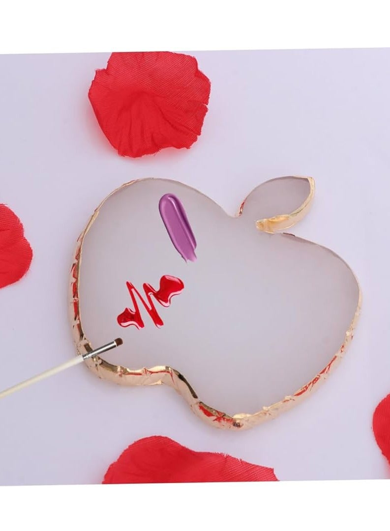 Globalstar Resin Nail Art Palette Apple Shape Random Color 1pc BS-F08 - Image 1