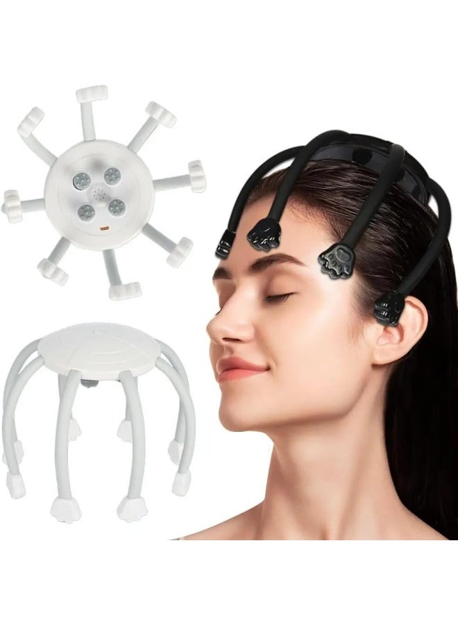 Generic SAFENHAND Portable Head Scalp Massager Handheld Cordless Electric Scalp Massager Multi-Modes Vibration Head Massager, Intelligent Head Massage Instrument - Image 2