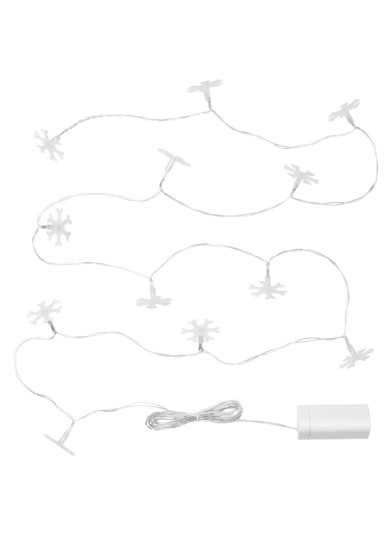 AS SEEN ON TV LED lighting chain with 12 bulbs battery operated snowflake 