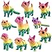 YVBBHE 10 Pcs 3D Printed Fidget Cats and Dogs Toy Set Small 3D Prints Movable Articulated Animal Models for Executive Home Office Mini Stress Relief 3d Printer Animals Toys Decor for Adults Kids CH1 - Image 2