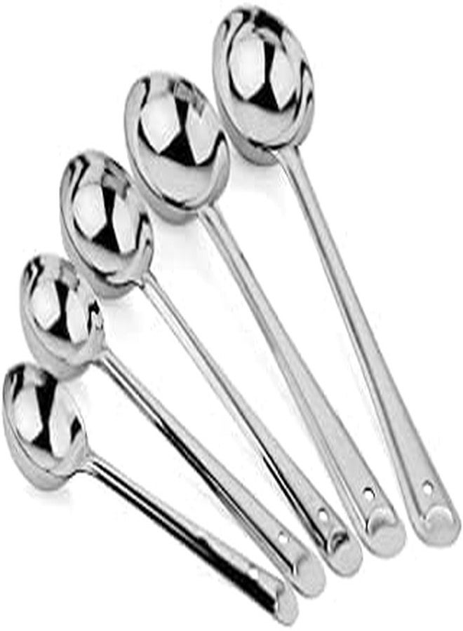 Damurhu Stainless Steel Dosa Laddle Size- 4 Set, 6 -Pieces, Silver - Image 1