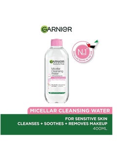 Garnier Garnier  Micellar Cleansing Water Face Eyes Lips  & Daily Make-up Remover - 400ml  - Image 4