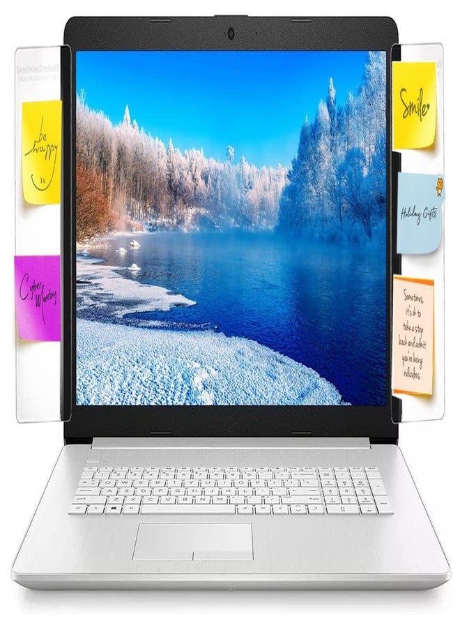 Yocoolfun 2pc 8" Laptop Notebook Memo Board Sticky Note Holder for 14"-17" Notebook PC Side Panels - Image 1