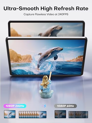 XIIXMASK Video Capture Card, USB 3.0 Capture Card 4K HDMI Loop-Out, 4K 60FPS/1080P 240FPS Video Game Capture for Works for PS5/Camera/PC/Streaming - Image 3