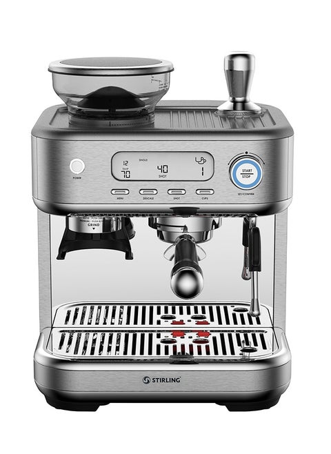 STIRLING Premium Espresso Machine with Grinder 315 x 329 x 410 mm (with bean hopper, without portafilter)