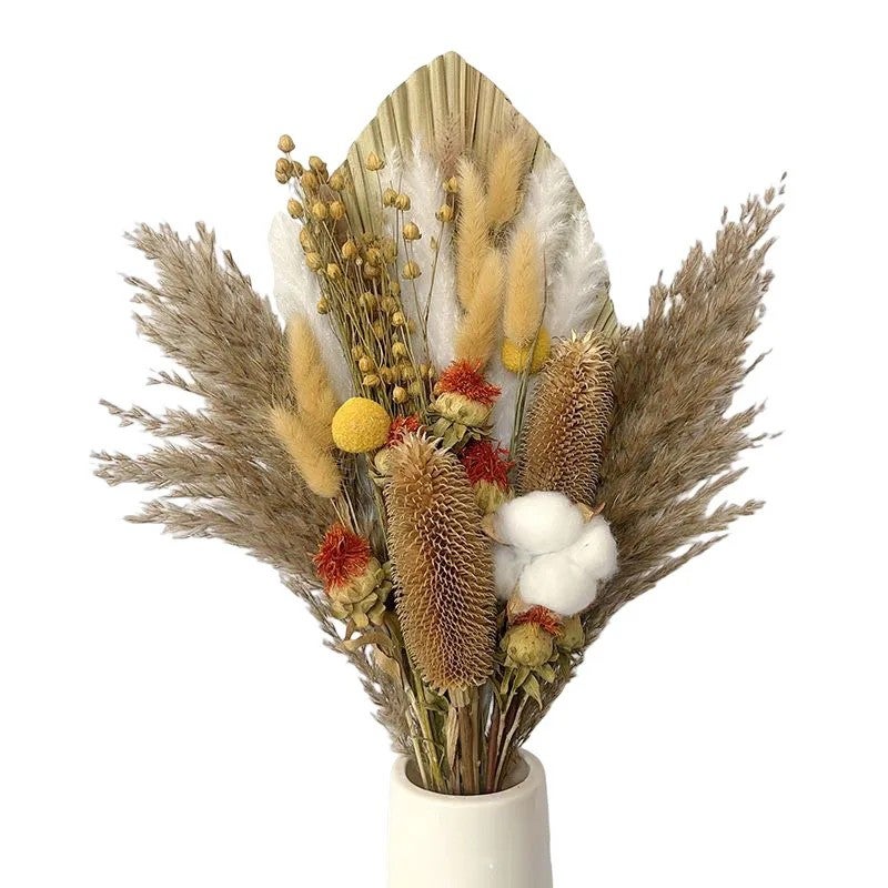 Bluejw DREA Dried Flowers Bouquet - Natural Pampas Grass & Dried Plants for Home Decor, Bohemian Wedding & Rustic Arrangements - Image 3