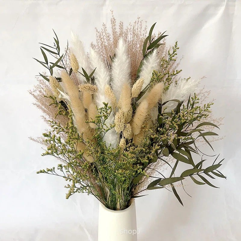 Bluejw DREA Dried Flowers Bouquet - Natural Pampas Grass & Dried Plants for Home Decor, Bohemian Wedding & Rustic Arrangements - Image 4