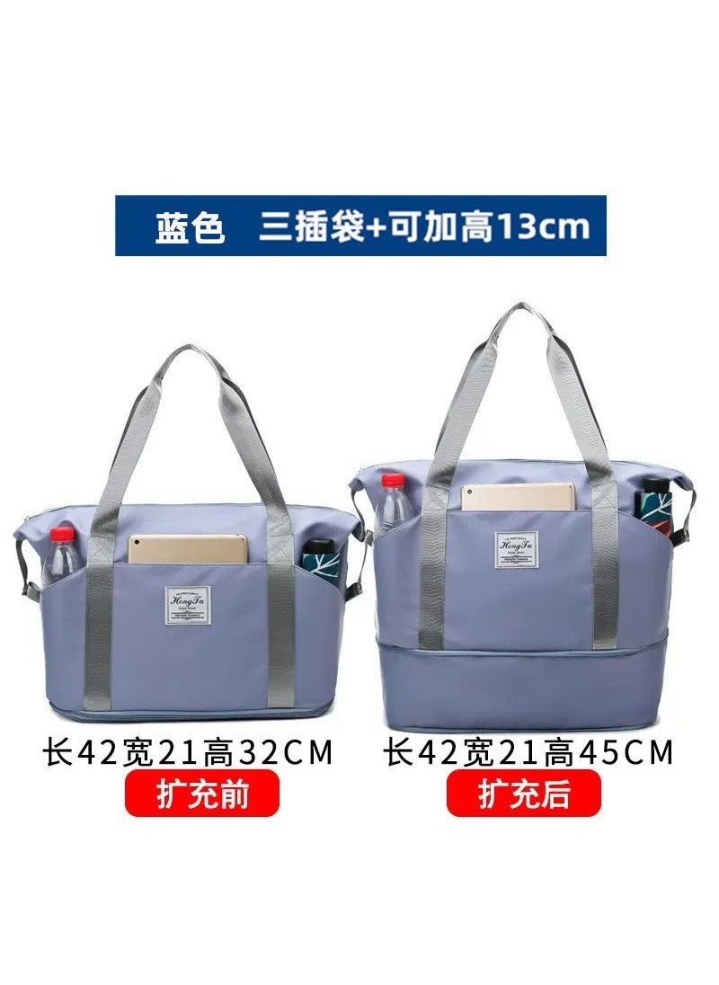Generic Large Capacity Travel Bag Organiser Blue [dustproof and waterproof | quality selection]] 