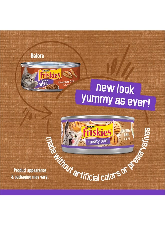 فريسكس طعام القطط الرطب Purina Friskies، Meaty Bits Gourmet Grill in Gravy - (عبوة من 24 علبة) 5.5 أونصة  - Image 2