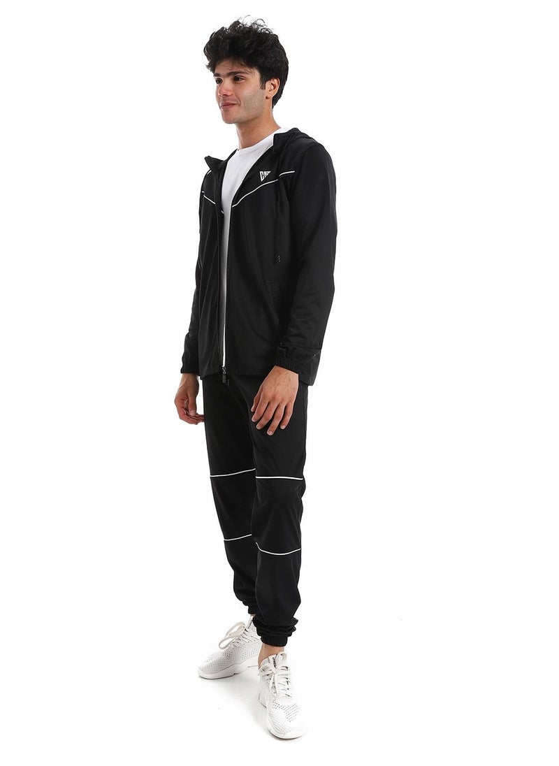 Caesar Hoodie With Pants Training Suit And Lined Design  - Image 2