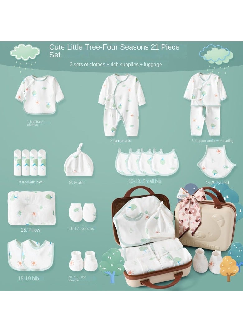 ORiTi Newborn Baby Gifts Set Newborn Layette Gifts Set Baby Girl Boys Gifts Premium Cotton Baby Clothes Accessories Set - Image 1