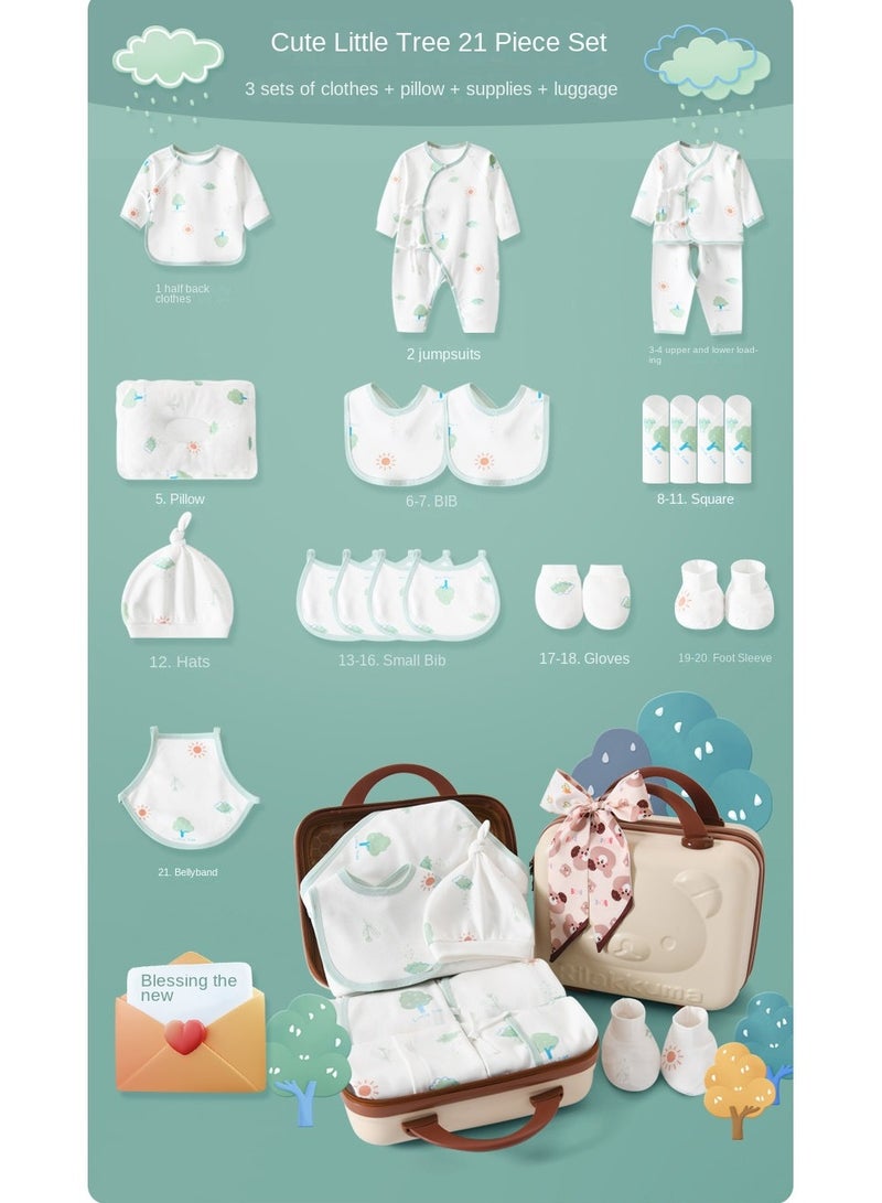 ORiTi Newborn Baby Gifts Set Newborn Layette Gifts Set Baby Girl Boys Gifts Premium Cotton Baby Clothes Accessories Set - Image 4