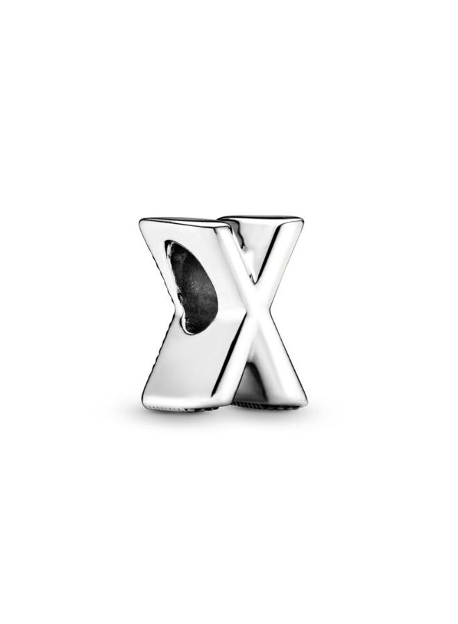 NIBEMINENT Initial Charms Fits Pandora Bracelet S925 Sterling Silver Letter Charms for Bracelets Alphabet A-Z Letters Bead Bracelet for Women Birthday Ceremony Charm Bracelets Necklace Pendent Anklet DIY Jewelry 