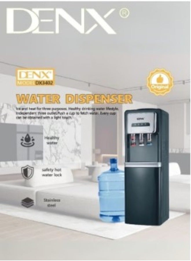 Denx Hot, Cold, And Normal Water Dispenser – Made Of Stainless Steel, Hygienic, With Safety Lock, 600W Power - Image 2