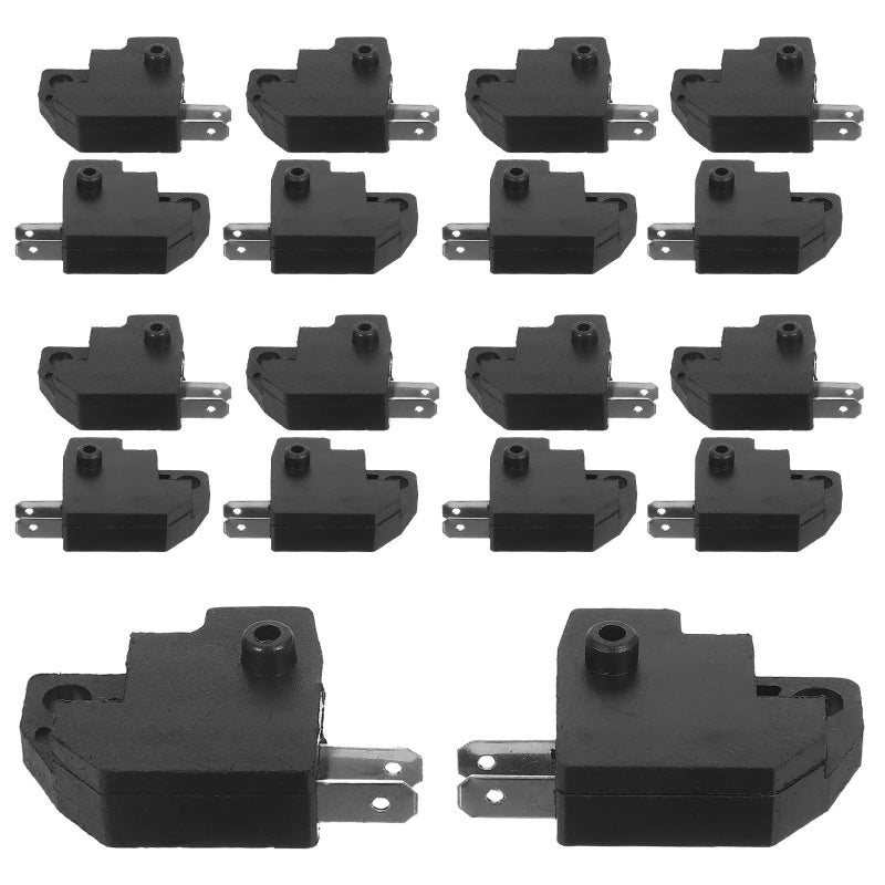 20 Pcs Motorcycle Disc Brake Light Switch Set Right Left Small Brake Switch For Electrocar Motorbike Replacement Compatible Scooter Ebike - Image 2