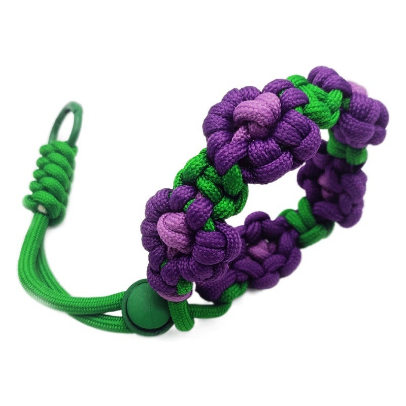 New ims small flower wrist strap lanyard anti-lost creative bracelet mobile phone lanyard portable lanyard dopamine contrast color tide - Image 2