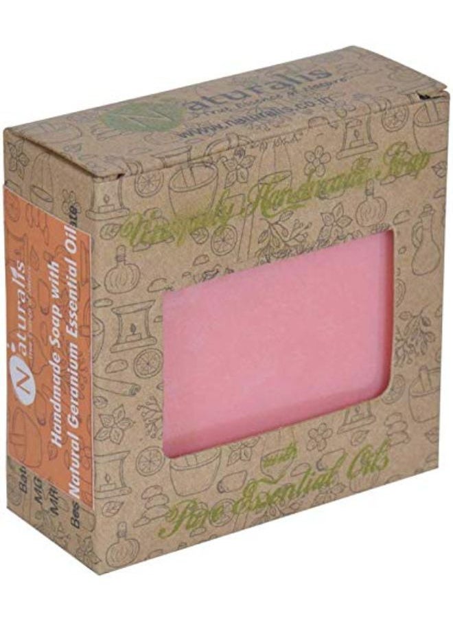 Naturalis - Handmade Soap With Natural Geranium Essential Oil- Antiacne & Radiant Skin - Image 1